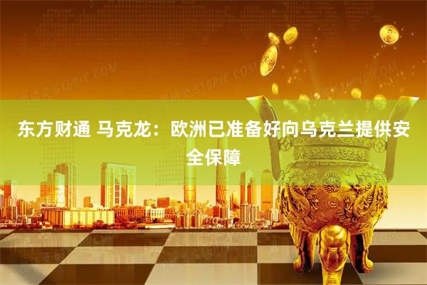 东方财通 马克龙：欧洲已准备好向乌克兰提供安全保障